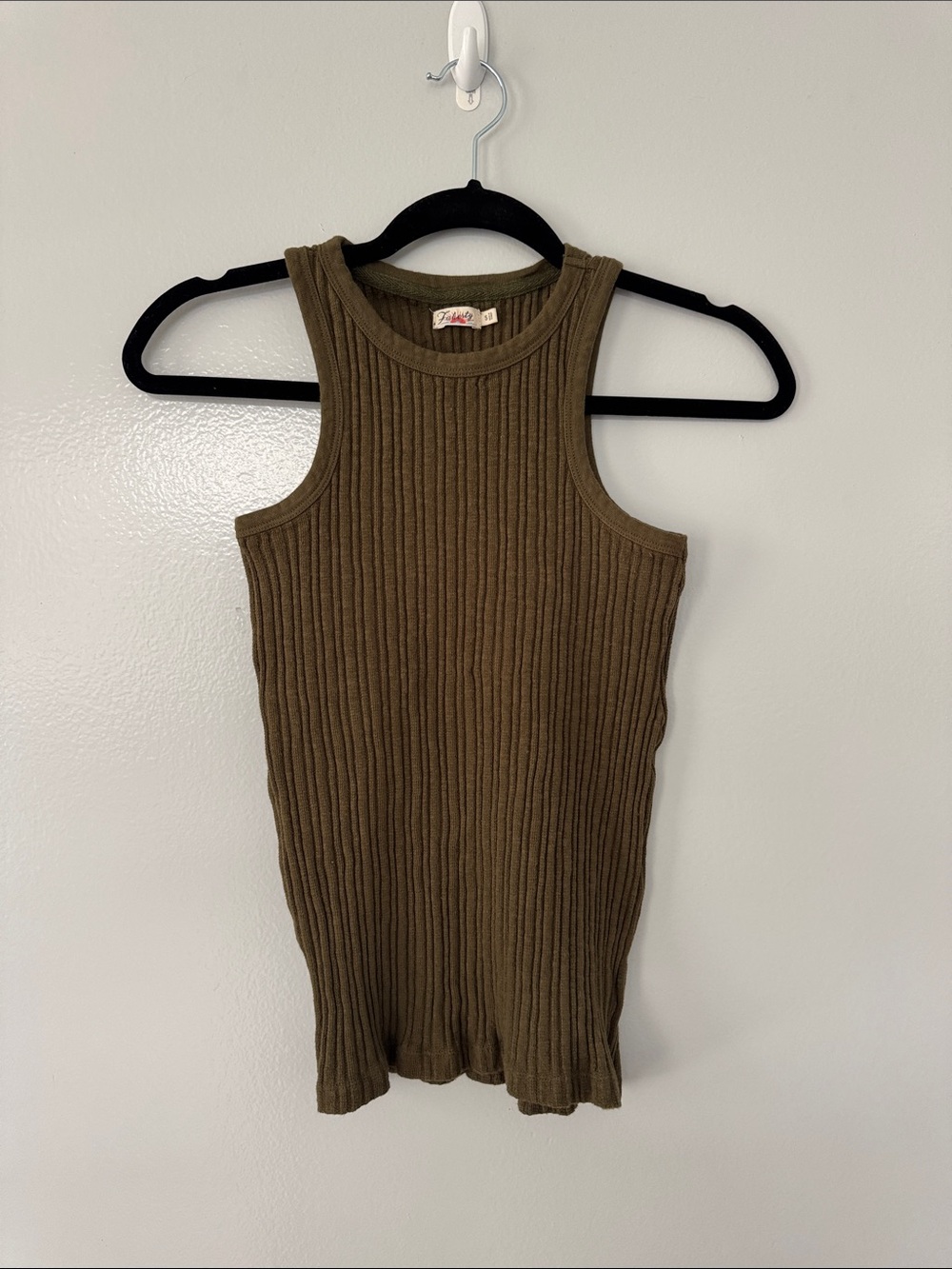 Faherty Ribbed Tank Size Small Summer Basic Travel Beach